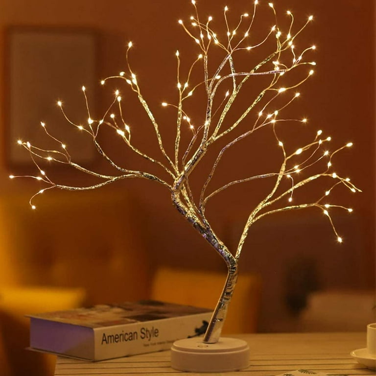 Tabletop Bonsai Tree Light With 108 Led Copper Wire String - Temu