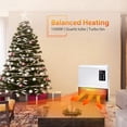 thumbnail image 2 of Trustech Electric Space Heater, Wall Mounted Room Heater with Standing Base, Energy Saving, Timer, Quick Heat Electric Heater, 3 Modes, Wall Heater for Bedroom, Bathroom, Office, Basement Heater, 2 of 8