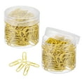 thumbnail image 1 of Unique Bargains Paper Clips 1.1 Inch Vinyl Coated with Box for Office Home Yellow Count 400, 1 of 6