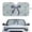 Blue Camo Bow, variant on Aplkyhs Tropical Flower Lemon Automotive Windshield Sun Shade Native American Auto Sun Shades Front Windshield Universal Sun Visor for Car Front Window and Interior Sun Protection