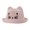 Pink, variant on Otqutp 4 to 12Years Bucket Hat for Toddler Cat Sunshade Children's Hat Breathable Foldable Woven Hat Boy And Girl Baby Hat