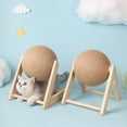 thumbnail image 3 of CBFFDC Cat Scratching Post Durable Sisal Rope Scratching Ball Toy Stable Safe Design for Kitten Paw Board Furniture Carpets Protector, 3 of 7