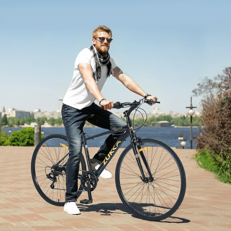 28 Inch Road Bike with Speeds Drivetrain, 700C Commuter City