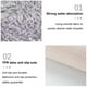 thumbnail image 3 of Alfombras de baño de chenilla de microfibra de media ronda, gruesas, suaves, absorbentes, antideslizantes, alfombras de baño peludas, lavables, de secado rápido, alfombra de ducha, 3 of 5