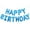 Blue, variant on 13Pcs Happy Birthday Balloon Aluminum Foil Inflatable Hanging Letter Balloons for Party Decorations