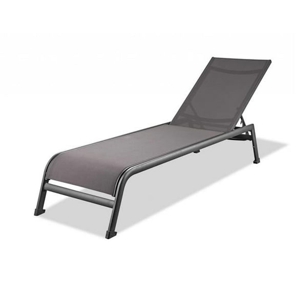 23 x 81 x 13 in. White Aluminum Chaise