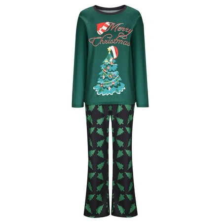 

Xutthjh Christmas Family Pajamas Christmas Printed Sleepwear Family Pjs Loungewear Outfits