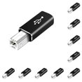thumbnail image 2 of Toystoory adaptador USB tipo c a conectar portátil teléfono móvil convertidor de computadora adaptadores de conexión cabeza recta / negro Cabeza recta/Negro 10Conjunto, 2 of 6