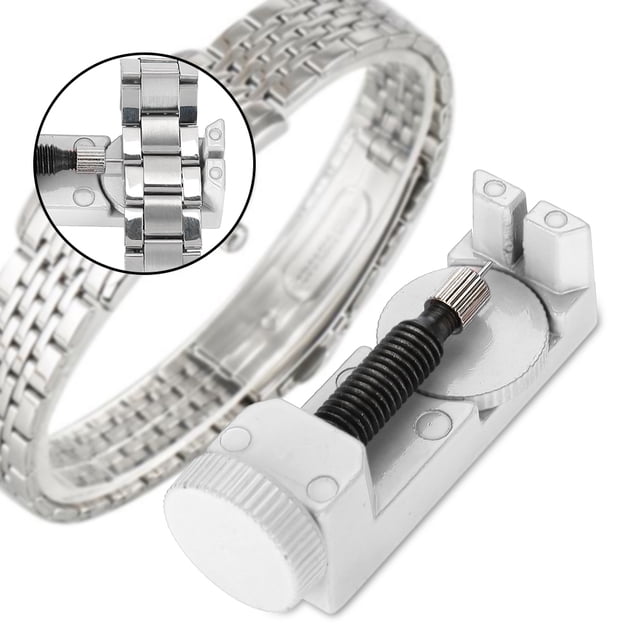 Kit de Herramientas de Eliminación de Eslabones de Reloj, Kit de Herramientas de Ajuste de Reloj, Removedor de Eslabones de Ajustador Profesional, Pulsera, Pasador de Banda de