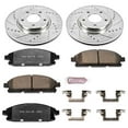 thumbnail image 3 of PowerStop Front Z36 Truck & Tow Carbon-Fiber Ceramic Brake Pad and Drilled and Slotted Rotor Kit Fits: NISSAN Select Models K150-36, 3 of 9