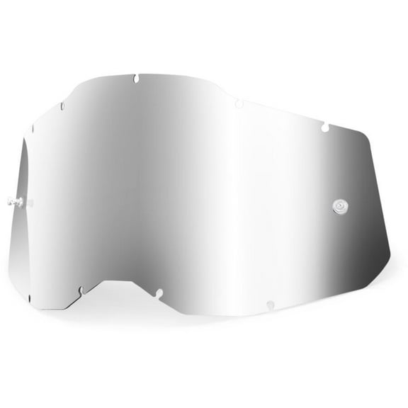 100 % Replacement Sheet Lens for AC2/ST2 Junior Goggles - Mirror Silver Lens