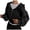 Black, variant on Womens Hoodies Casual Solid Color Long Sleeve Drawstring Pullover Tops Comfy Pocket Basic Baggy Sleeve Sweatshirts