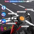 thumbnail image 5 of VIBESPARK 12V Electric Go Kart, Ride on Toys for Toddlers with Cool Flashing Lights, Foldable Electric Cars, Ride on Cars w/ Adjustable Seat, Built-in Music, EVA Wheels, Red, 5 of 8
