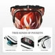 thumbnail image 5 of Balery Red Leaf Flame Fox Mochila Cinturón para Mujeres y Hombres, Bolsa de Cintura Impermeable de Doble Capa con Correa, 5 of 9