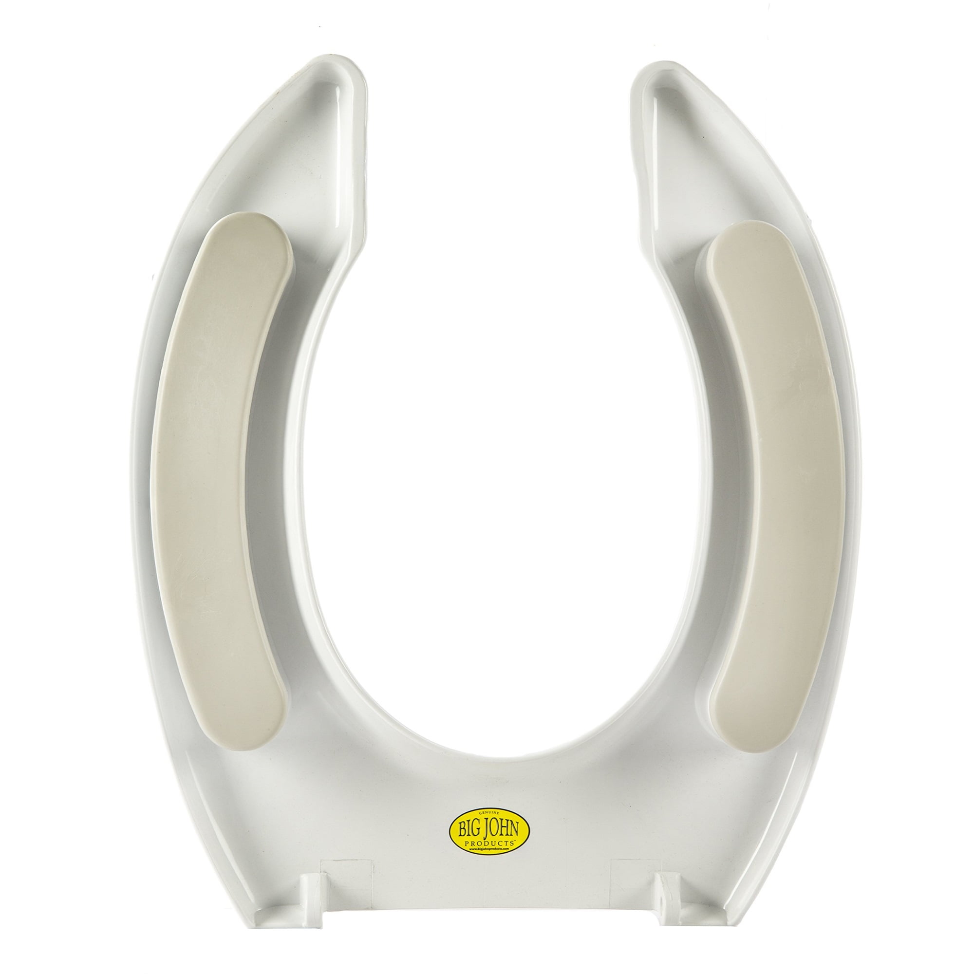 BIG JOHN 7W Toilet Seat, Without Cover, ABS plastic, Round or Elongated, White
