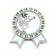 thumbnail image 1 of Obra maestra del romance Chinese figura Wusong Insignia broche Medalla ganadora, 1 of 3
