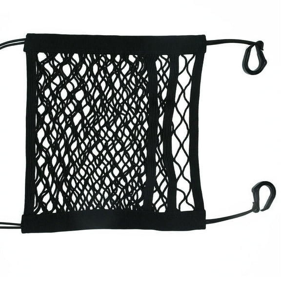 Worgeous  Car Seat Storage Net Netting Hanging Pouch for Travel Black