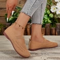 thumbnail image 4 of Orthopedic Walking Shoes for Women Round Toe Breathable Slip on Arch Support Woven Lightweight Mary Jane Shoes Khaki Size 7.5, 4 of 6
