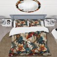 thumbnail image 2 of DESIGN ART Designart "Bohemian Paisley Earth Tones I" Paisley; Floral  bedding set with shams Twin, 2 of 5