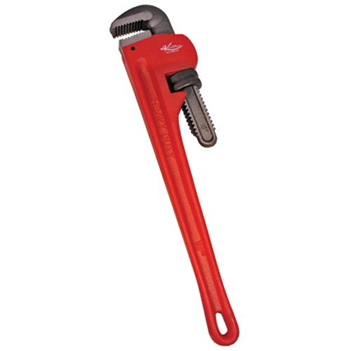 K Tool 49018 Pipe Wrench, 18" Long, Cast Iron with Drop Steel