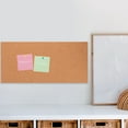 thumbnail image 5 of Pretyzoom Office Memo Board Brown Cork Bulletin Board for Wall Photo Message Note Display, 5 of 5