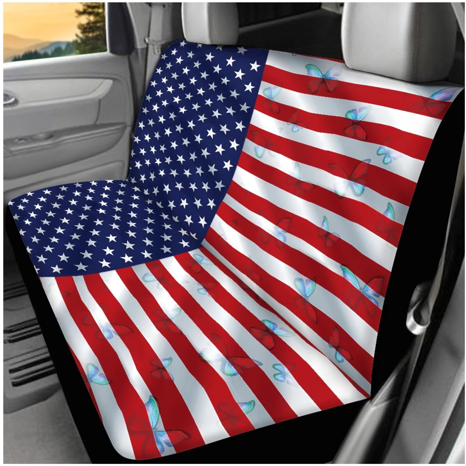 HUIACONG Black Tribal Pattern Seat Covers for Cars Full Set with Steering Wheel Cover Center Console Cover Seat Belt Covers Coasters Headrest Cover Keychain Southwestern Car Accessories 14 Pcs