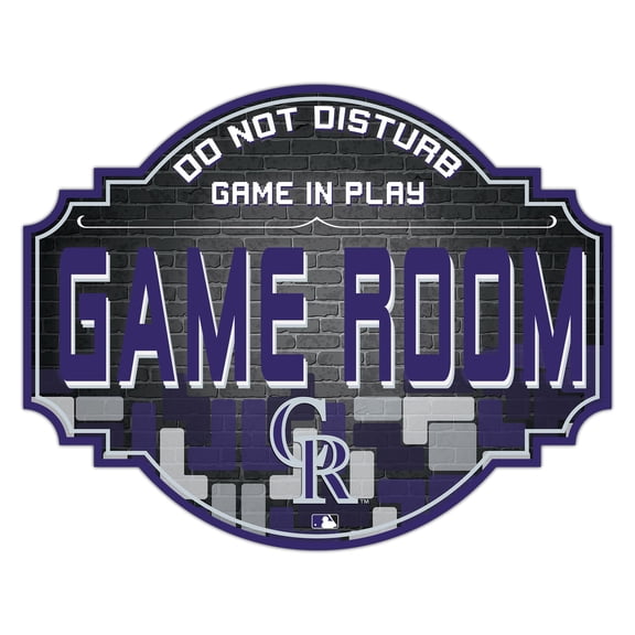 Colorado Rockies 12'' Game Room Tavern Sign