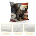 thumbnail image 4 of Nawypu  4th of July American Flag Patriotic Decorative Throw Pillow Cover, Memorial Day America Eagle Stars Stripes Pillowcase, USA Veterans Day Vintage Cushion Case Home Decor, 4 of 5