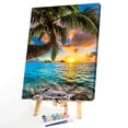 thumbnail image 2 of Pintura por números Kit DIY puesta de sol lienzo aceite pared imagen para sala de estar artes Tmvgtek decoración de arte en el hogar, 2 of 9