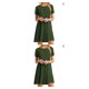 thumbnail image 4 of sweethay Vestido de mujer con estilo, lavable, cuello , vestidos sueltos para interior y exterior, casa de vacaciones, viajes, ropa de oficina, Type10 NO10, 4 of 6