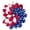 Multicolor, variant on Orangide Patriotic Wreath for Front Door - American Flag Theme Leather Wreath, 14 x14 Inches for Fourth of July, Veterans Day, Indoor Outdoor Holiday Decoration