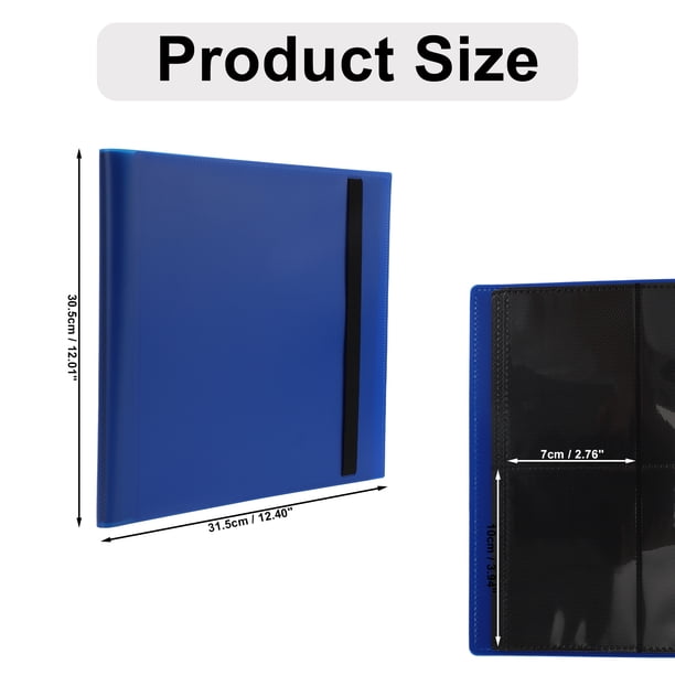 12 sleeve card binder Unique Bargains Trading Sleeves for Office Breakroom sleeve your cards with no issues 12-Pocket Zipper-Folio LX Trading Card