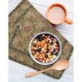 thumbnail image 3 of Sage Green Boho Kitchen Dish Towels for Drying Dishes Set of 4, Vintage Ethnic Tribe Abstract Art Floral Waffle Weave Microfiber Hand Tea Bathroom Towels Quick Dry & Absorbent Towel 12x12, 3 of 7