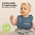thumbnail image 3 of Baberos de silicona impermeables para bebés Food Bib KeaBabies, paquete de 2, 3 of 9