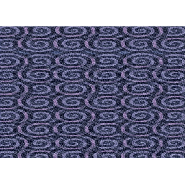 Ahgly Company Machine Washable Indoor Rectangle Transitional Slate Blue Area Rugs, 8' x 12'