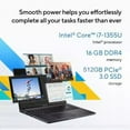 thumbnail image 3 of ASUS Vivobook 16" Laptop 0.78"Ultra-Thin,WUXGA FHD+ (1920 x 1200) Display,Intel Core i7-1355U Processor, Intel Iris Xe Graphics, 16GB RAM, 512GB SSD, Windows 11,Black with 5AVE 6-In-1 Accessory Kit, 3 of 5