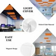 thumbnail image 4 of 1 Pack Orange Fluorescent Light Covers for Ceiling Lights Solid Color Magnetic Ceiling Light Covers Overhead Light Filters for Office Classroom Home, 4 of 9