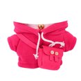 thumbnail image 3 of Ropa de muñeco de pato Lalafanfan, bolsa Kawaii, suéter de oso de peluche, sudadera con capucha, juguete de peluche para muñeca de 30cm, accesorios de pato, juguetes de peluche, 2 piezas, 3 of 5