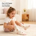 thumbnail image 6 of Balabala Girls Cotton Blend Crew Socks, 5-Pack Cute Ruffle Animal Socks, Soft Stretch School Socks for All-Season Wear (4–14 Years), 6 of 6