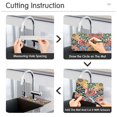 thumbnail image 5 of Yayeee Faucet Mat for Kitchen Sink 14.7" Diatomite Long Splash Guard Pad, Dark Floral, 5 of 7