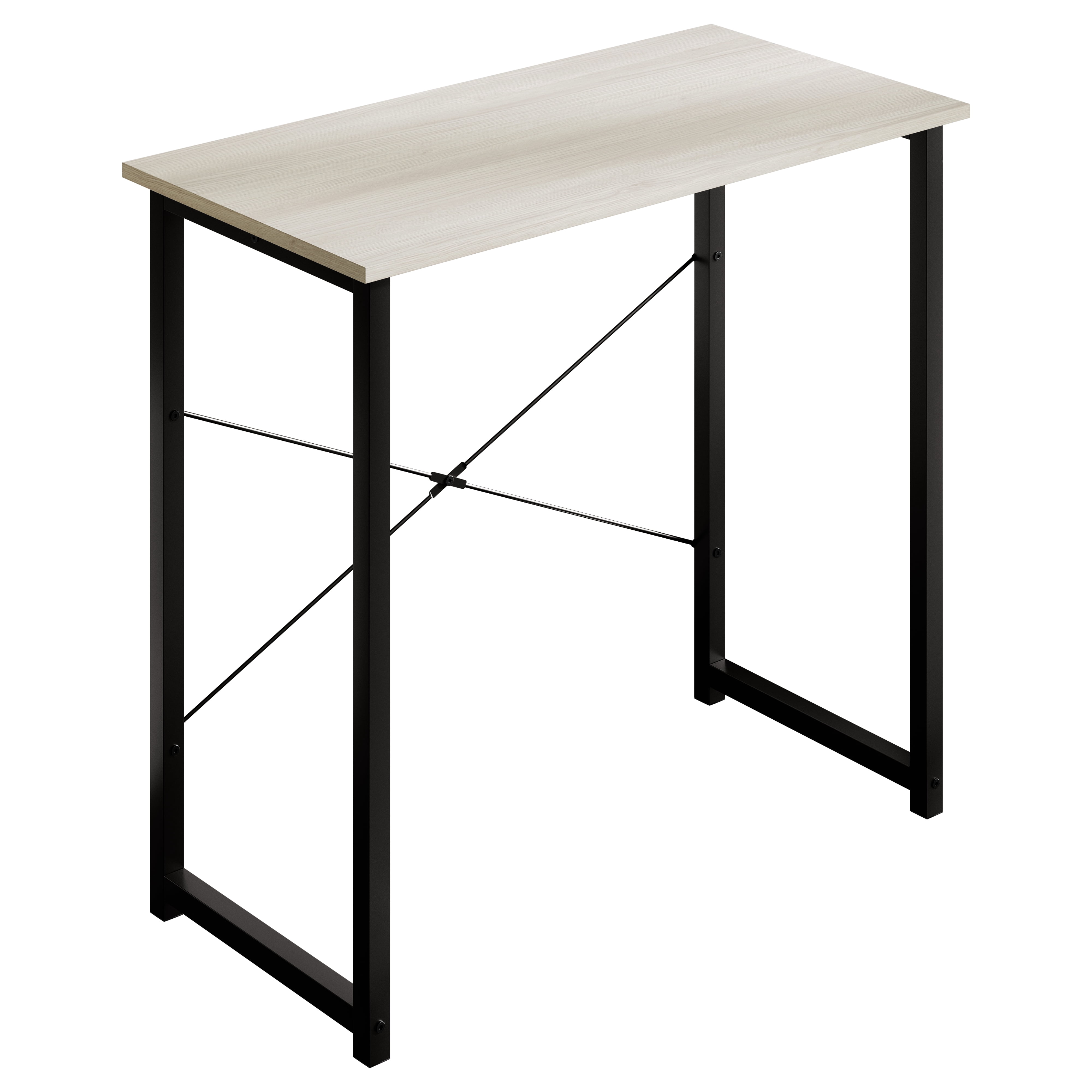 Castle Place Modern 31" Metal Computer Desk, Light Grey