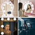 thumbnail image 2 of LED Mirror lights Kit Makeup Lights Vanity 6/10 Bulbs for bathroom wall, dresser dimer with in Linkable Linkable. ,Widely Use, 2 of 6
