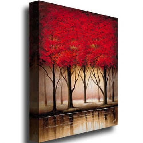 Rio 'Serenade in Red' Canvas Wall Art 35 x 47