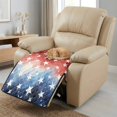 thumbnail image 3 of ZIATUBLES Recliner Chair Covers, Reclining Couch Slipcovers Seat Cushion, Anti-Slip Sofa Cover for Dogs Pets, Washable Furniture Protector, 38.58 x 24.40 Inches, Red White Blue Star Gradient Print, 3 of 8