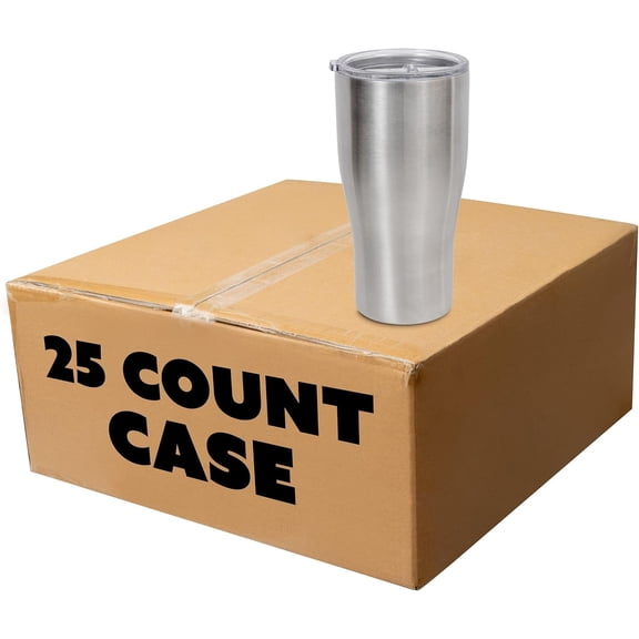 Makerflo 20 oz Curve Stainless Steel Tumbler (25 Pack) Ideal for DIY Crafts -Epoxy