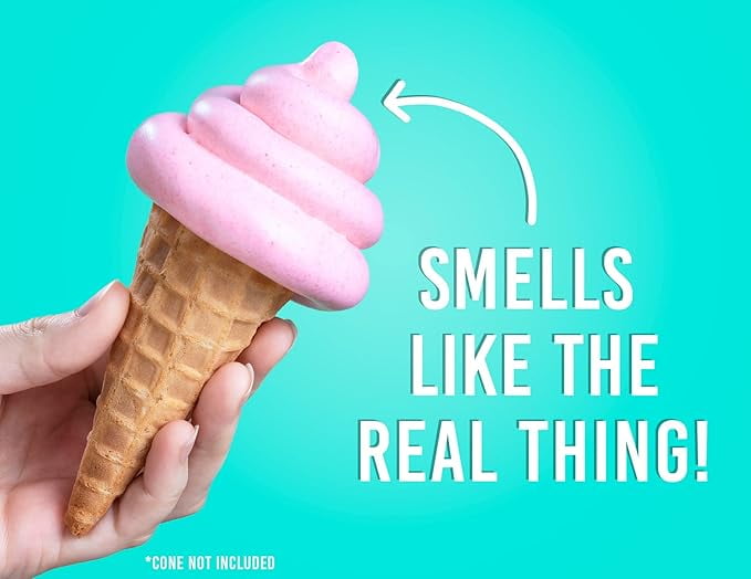 Crazy Aaron's Scentsory Scoopberry Putty/Slime, Strawberry Ice Cream Scented