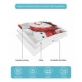 thumbnail image 4 of Quilts Queen Size Bedding Set, Gray Christmas Reversible Summer Quilt 3 Pieces, Xmas Snowman Snowflake Pine Tree Gifts Berry Red Lightweight Bedspreads Coverlets with 2 Pillow Shams for All Seasons, 4 of 5