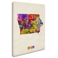 thumbnail image 2 of Trademark Fine Art "Iowa Map" Canvas Wall Art by Michael Tompsett, 2 of 3