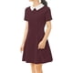 thumbnail image 2 of Dde San Patricio Casual PaMujer, Cuello Peter Pan, Mangas Cortas, Vestido De Punto Acampanado Por EnciDe RodilBorgoL, 2 of 5