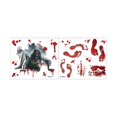 thumbnail image 1 of Pegatinas sangrientas de Halloween, calcomanías de pared con huellas de miedo, pegatina decorativa para ventana DIY, 1 of 5